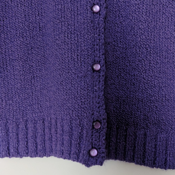 Lavender Cardigan Sweater - Picture 4 of 6
